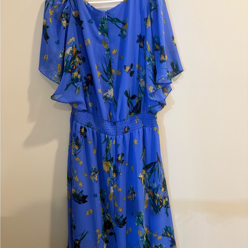 Floral Blue Dress